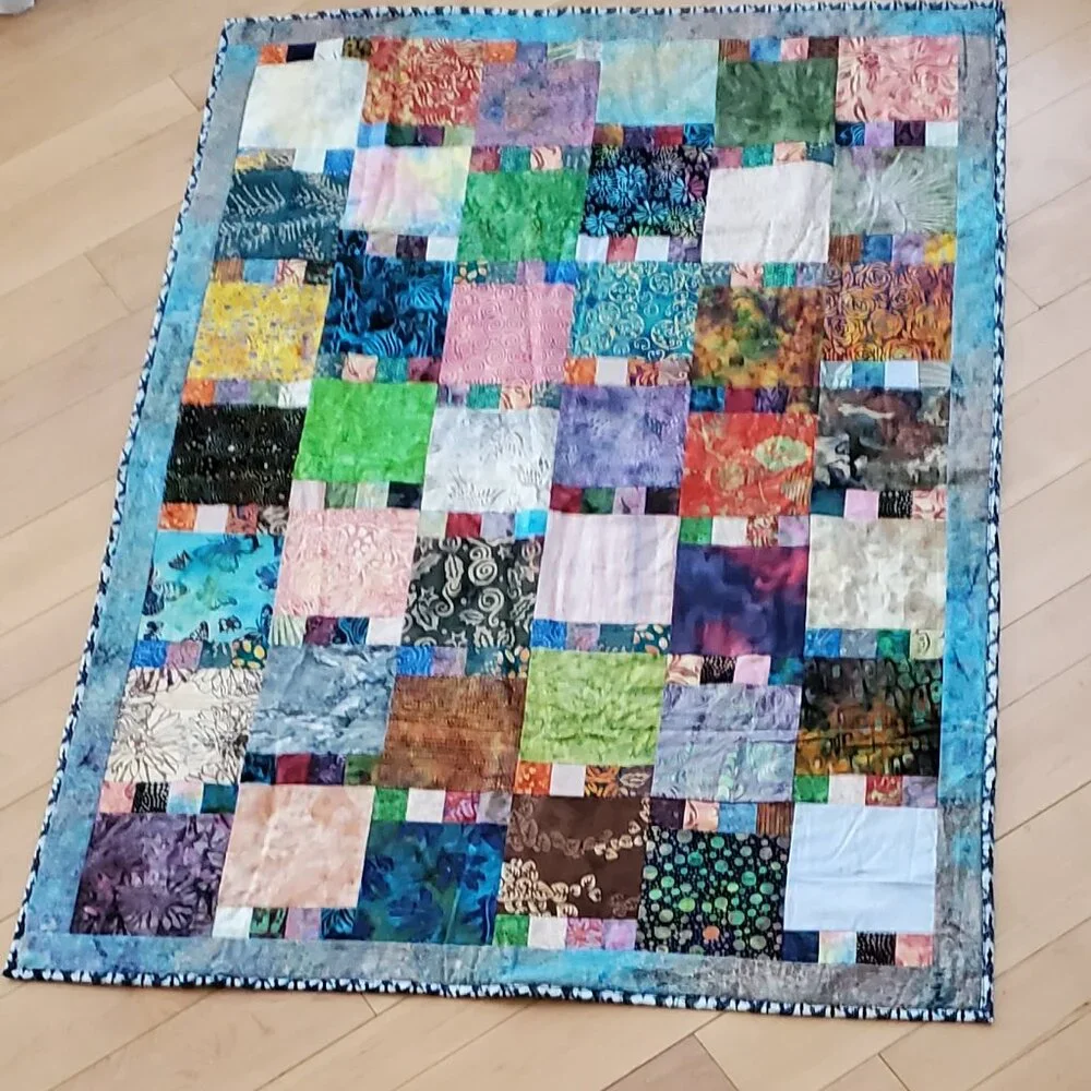 Handmade Patchwork Quilt Multicolor Not Pre-Washed 40